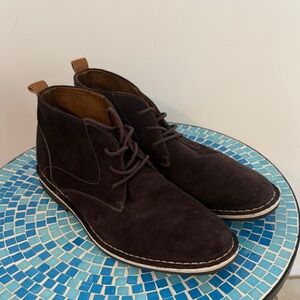 Steve Madden Durban Men's Dark Brown Suede Chukka Boots